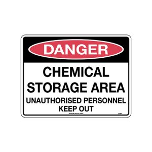 Danger Chemical Storage Area – Agsafe Store